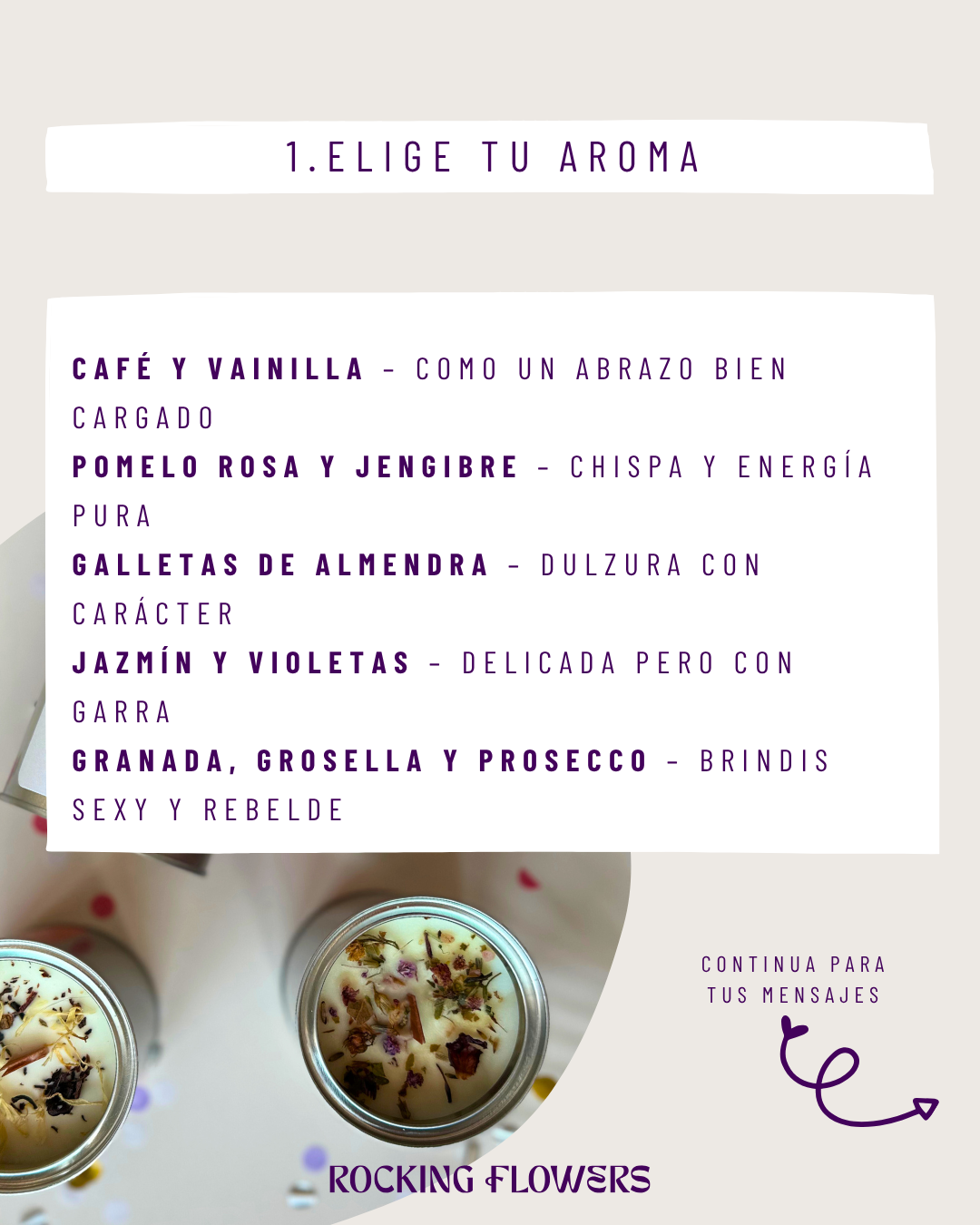 COLECCIÓN DE VELAS MENSAJES QUE ARDEN