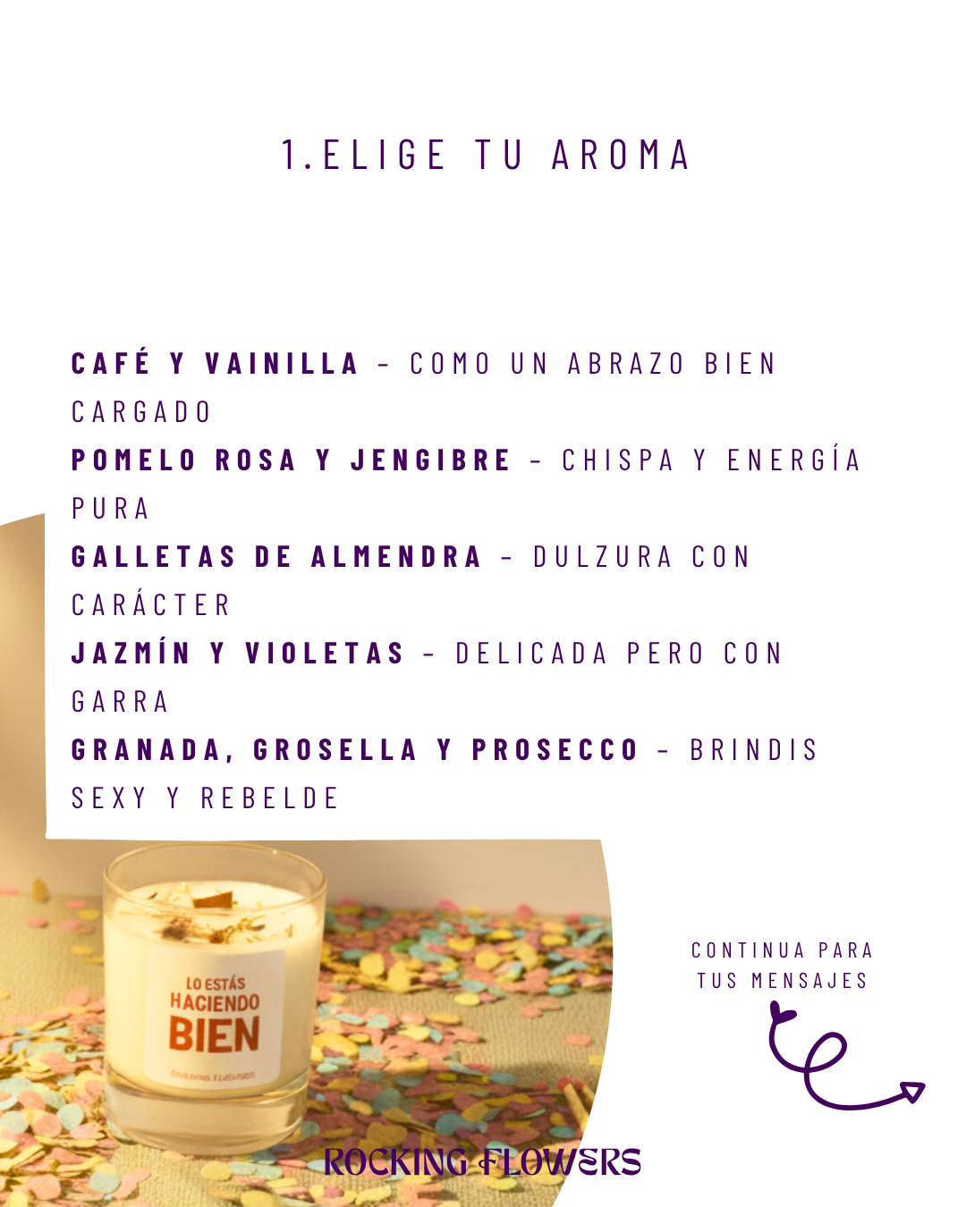 COLECCIÓN DE VELAS EN VASO DE VIDRIO, MENSAJES QUE ARDEN