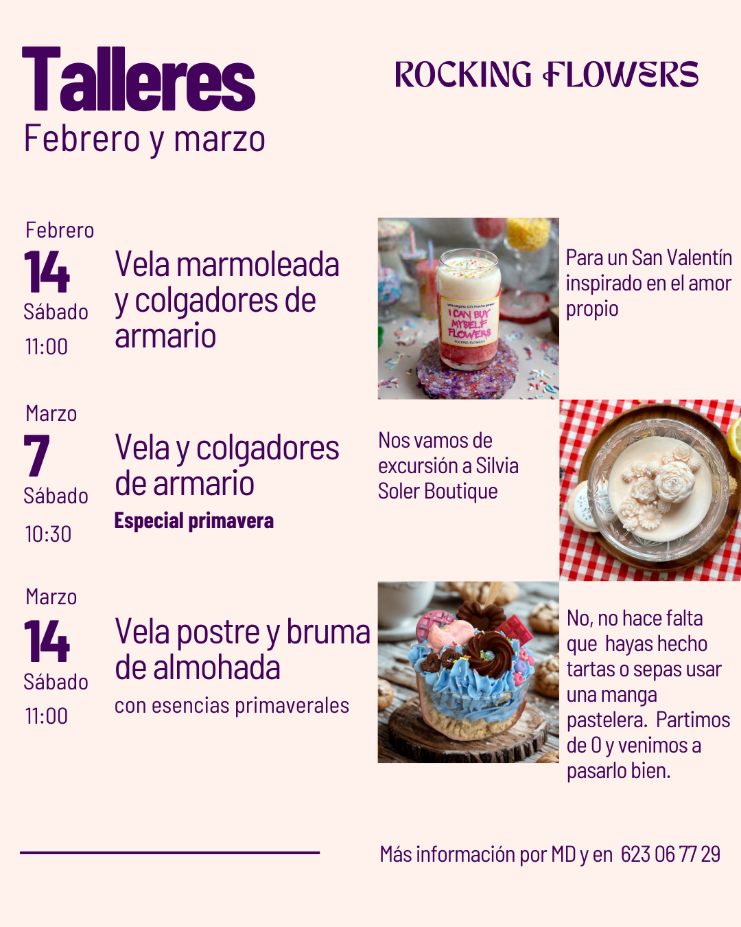 Experiencias en febrero y marzo