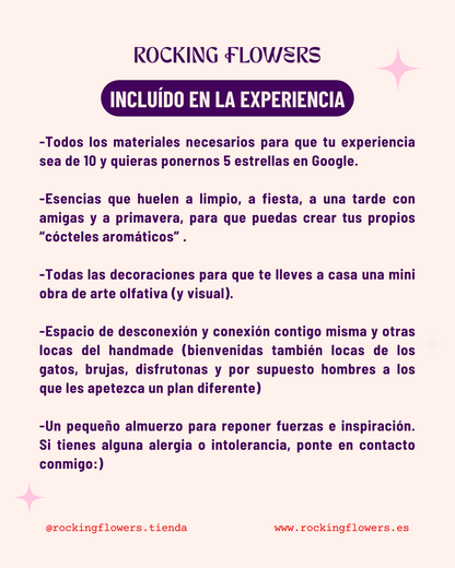 Experiencias en febrero y marzo
