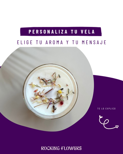 COLECCIÓN DE VELAS EN VASO DE VIDRIO, MENSAJES QUE ARDEN